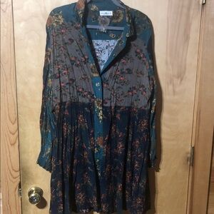 Floral Button-Up Dress